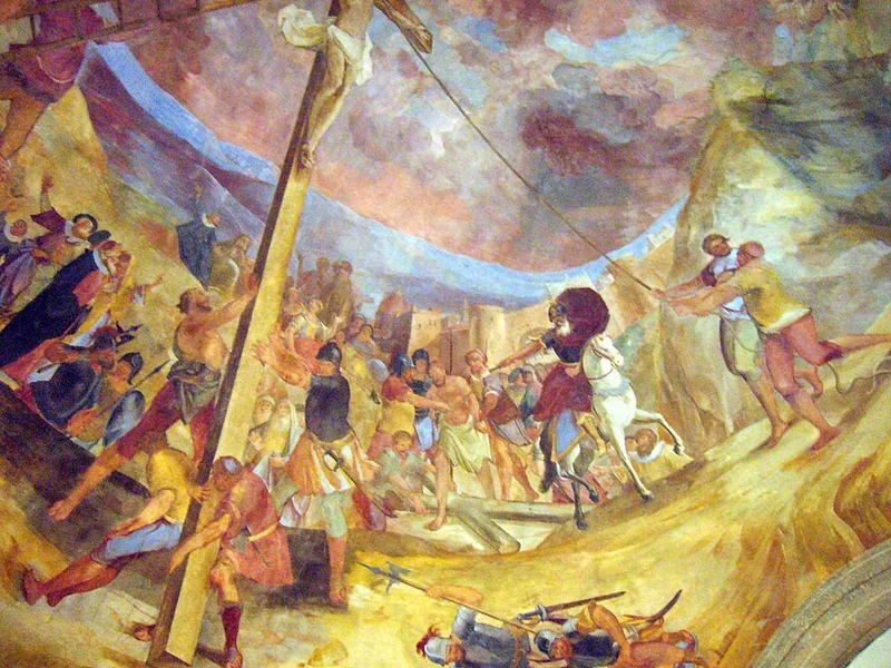 1710-Ignác Oderlický - Chiesa di Santa Barbara Šumperk - dettaglio